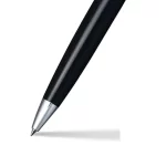 Sheaffer® 300 9312 Glossy Black Ballpoint Pen With Chrome Trim (with or without pouch)