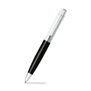 SheafferĀ® 300 9314 Glossy Black Ballpoint pen with Chrome Cap and Chrome Trim