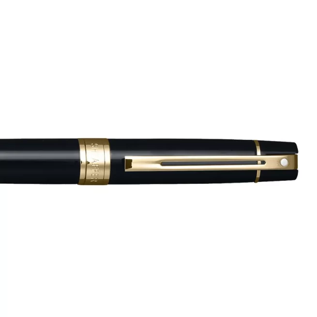 Sheaffer Gift 300 9325 Ballpoint Pen Glossy Black with Gold Tone Trim