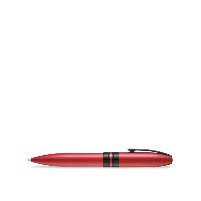 Sheaffer 9111 Icon Ballpoint Pen - Metallic Red with Glossy Black PVD Trim