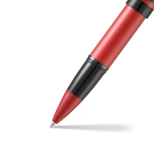 Sheaffer 9111 Icon Rollerball Pen - Metallic Red with Glossy Black PVD Trim