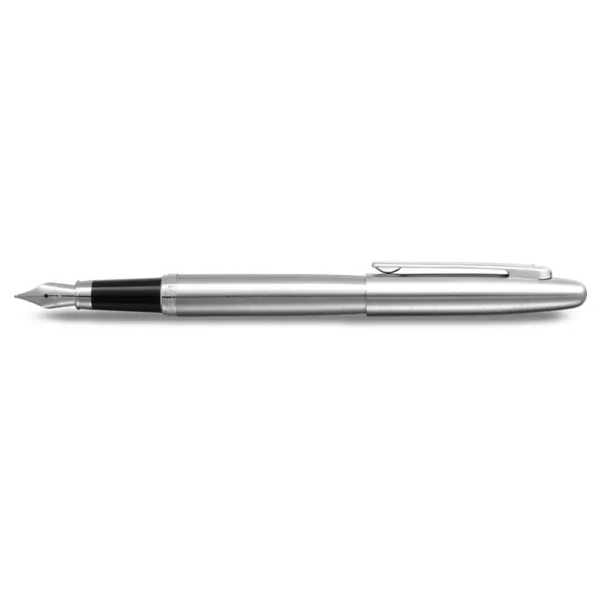 Sheaffer® VFM 9426 Brushed Chrome Fountain Pen With Chrome Trim - Medium