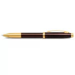 Sheaffer® 100 9370 Glossy Coffee Brown Rollerball Pen With PVD Gold-Tone Trim