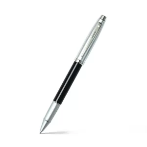 Sheaffer Gift 100 9313 Rollerball Pen Black and Brushed Chrome with Chrome-Plated Trim