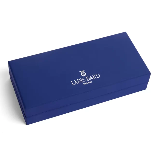 Lapis Bard Contemporary Fountain Pen (Medium) - Black with Gold Trims
