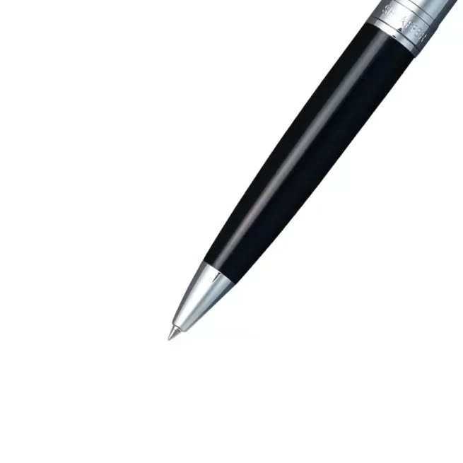 GIFTSET SHEAFFER 300 G9314 GLOSSY BLACK BARREL CHROME CAP WITH CHROME PLATED TRIMS BP WITH BCH