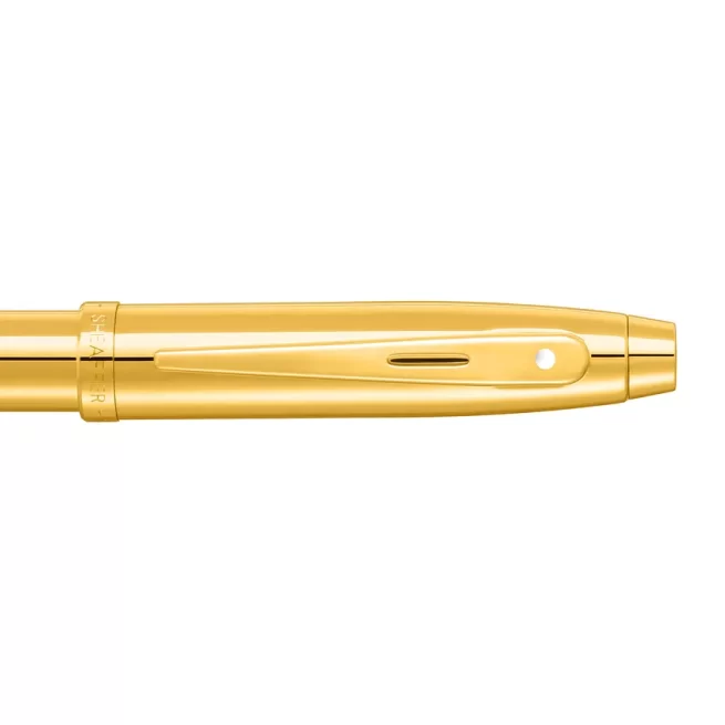 Sheaffer® 100 9372 Glossy PVD Gold Rollerball Pen With PVD Gold Trim