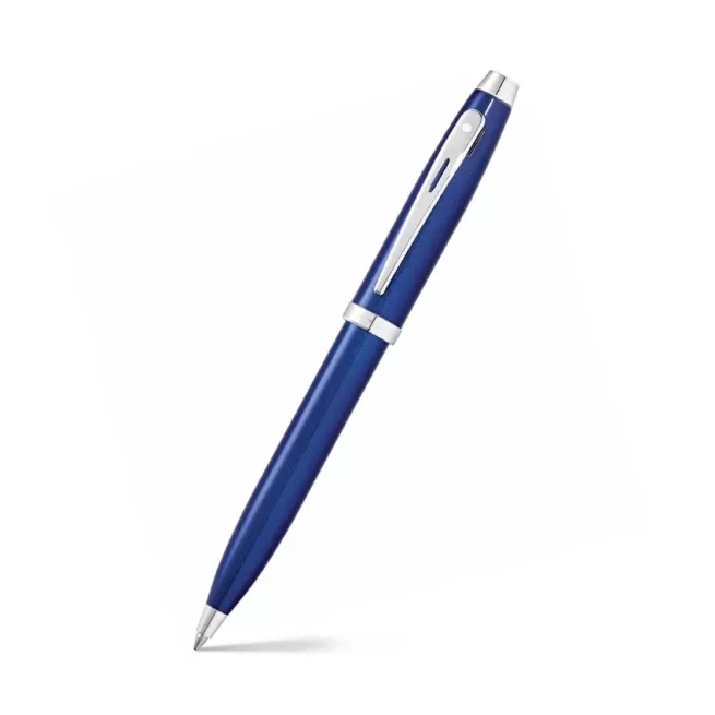 Sheaffer Gift 100 9339 Ballpoint Pen Glossy Blue with Chrome-Plated Trim