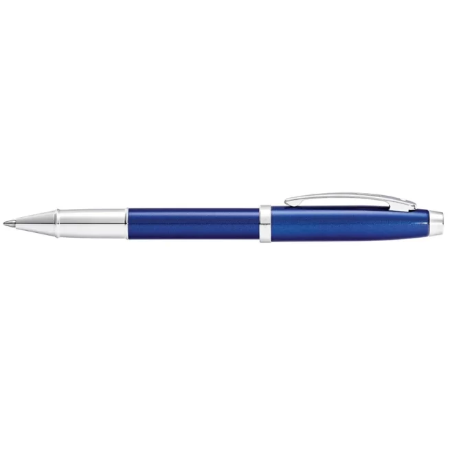 Sheaffer Gift 100 9339 Rollerball Pen Glossy Blue with Chrome-Plated Trim