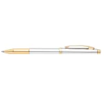 Sheaffer 9340 Gift 100 Rollerball Pen Bright Chrome with Gold Tone Trim