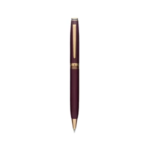 Lapis Bard Contemporary Bordeaux Ballpoint Pen Gold Trims