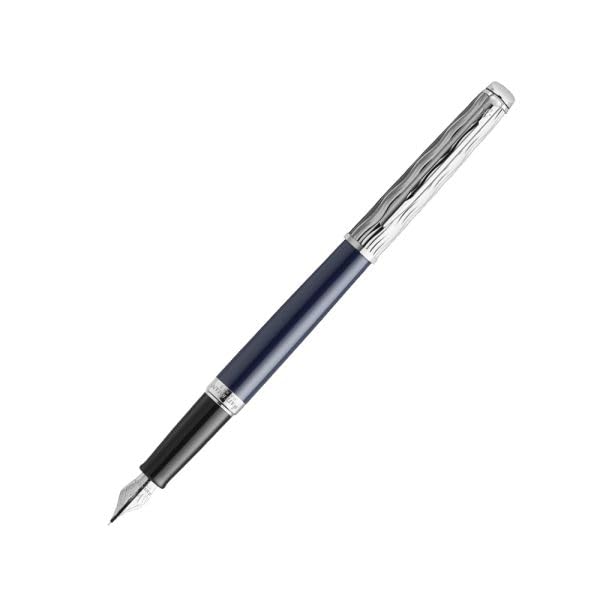 Waterman Hémisphère L’Essence Du Bleu Chrome Trim Fountain Pen 8901198913542