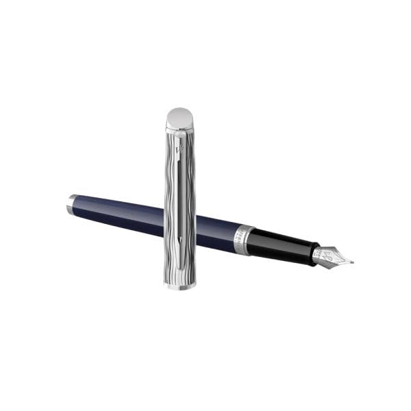 Waterman Hémisphère L’Essence Du Bleu Chrome Trim Fountain Pen 8901198913542