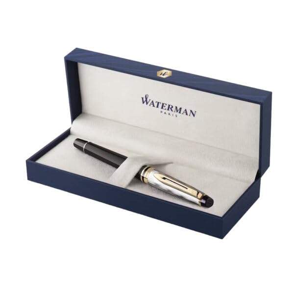 Waterman Expert Reflections of Paris Gold Trim Fountain Pen 8901198923220