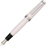 Sailor Professional Gear White Rhodium Trims 14K-M Fountain Pen.